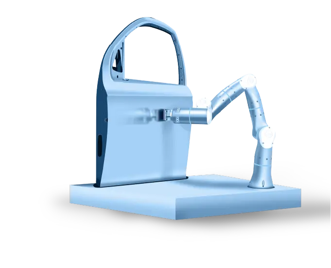 The adaptive robot can be applied in surface treatment scenarios such as curved-surface polishing and edge trimming. The adaptive robot can be applied in surface treatment scenarios such as curved-surface polishing and edge trimming.